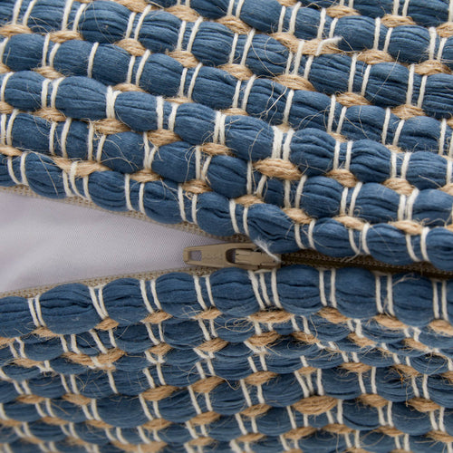 Upcycling-Kissen mit Füllung Pavaro [Blau]