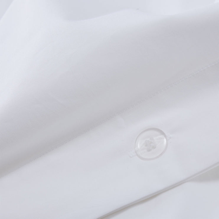 Bettdeckenbezug Perpignan, Weiß, 100% gekämmte Baumwolle | Hochwertige Wohnaccessoires