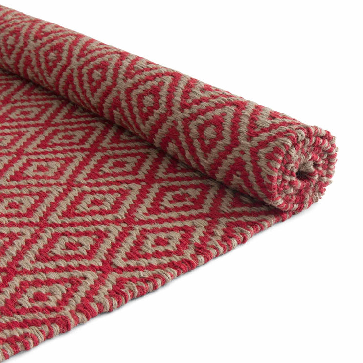 Teppich Dasheri, Rot, 100% Jute | URBANARA Juteteppiche