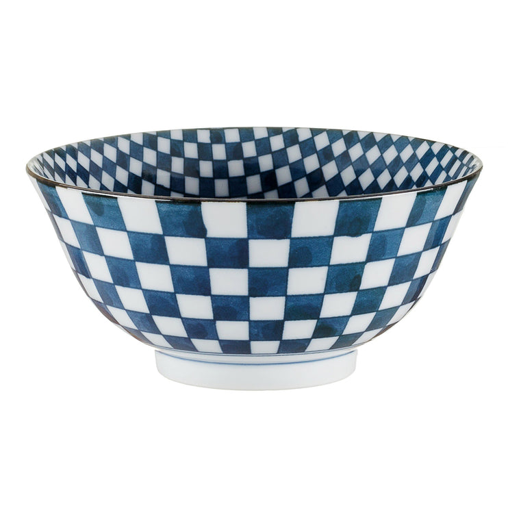 Schale Onuma, Weiß & Blau, 100% Keramik