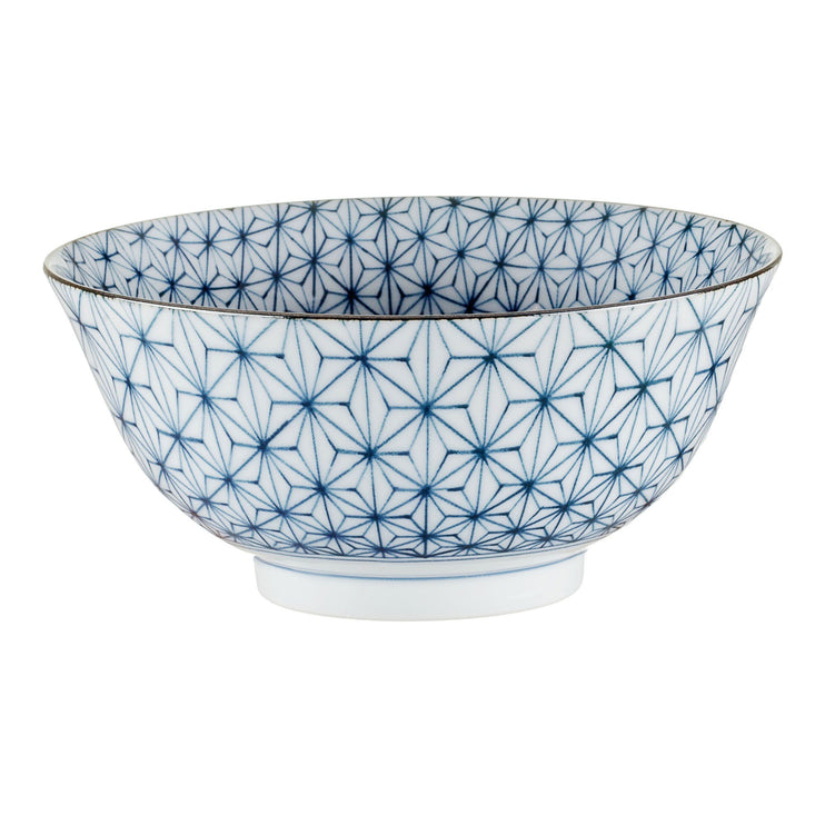 Schale Onuma, Weiß & Blau, 100% Keramik