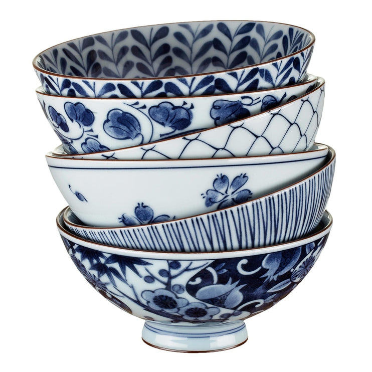Schale Onuma, Weiß & Blau, 100% Keramik | Hochwertige Wohnaccessoires