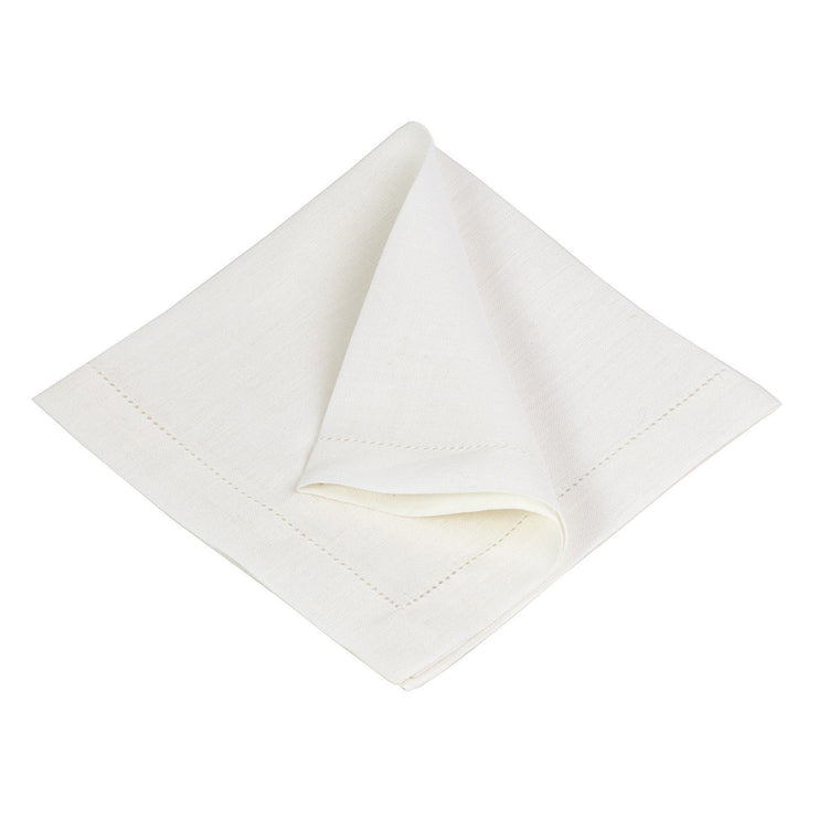 Serviette Cavaillon, Weiß, 100% Leinen