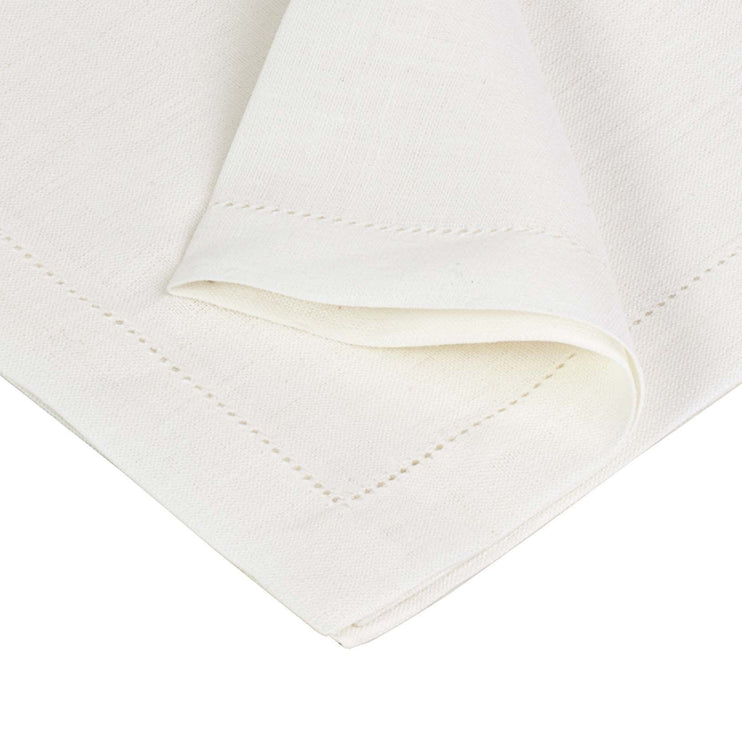 Serviette Cavaillon, Weiß, 100% Leinen | URBANARA Servietten