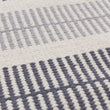 Teppich Vandani Eierschale & Grau & Dunkles Graublau, 100% Baumwolle | URBANARA Baumwollteppiche