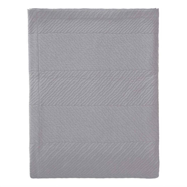 Tagesdecke Cieza, Grau, 100% Baumwolle