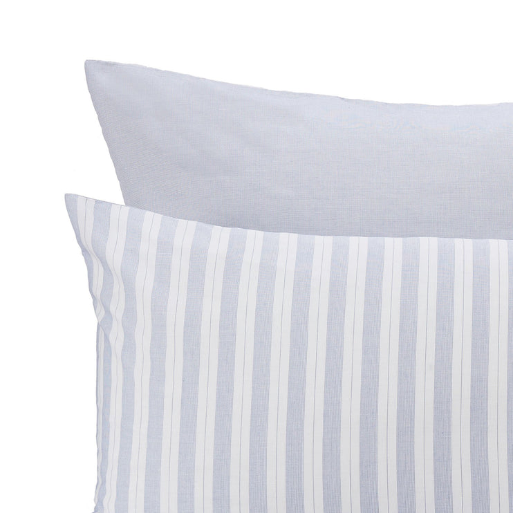 Bettdeckenbezug Izeda, Blau & Weiß, 100% Baumwolle | Hochwertige Wohnaccessoires