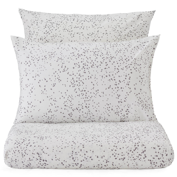 Bettdeckenbezug Connemara, Weiß & Grau, 100% Baumwolle