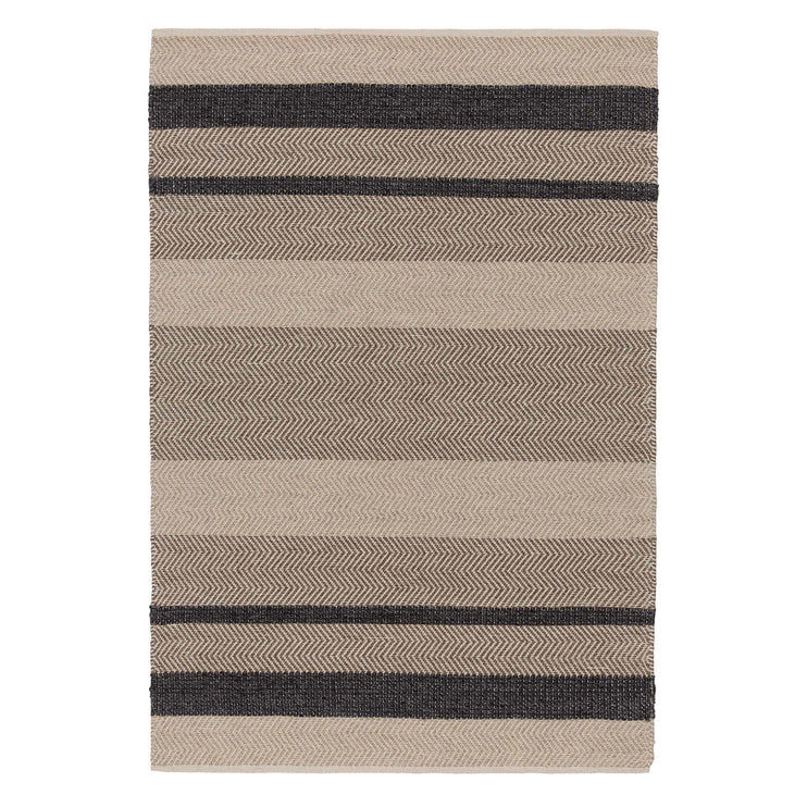 Teppich Alto, Anthrazit & Beige & Hellbraun, 35% Wolle & 35% Baumwolle & 30% Viskose | URBANARA Wollteppiche