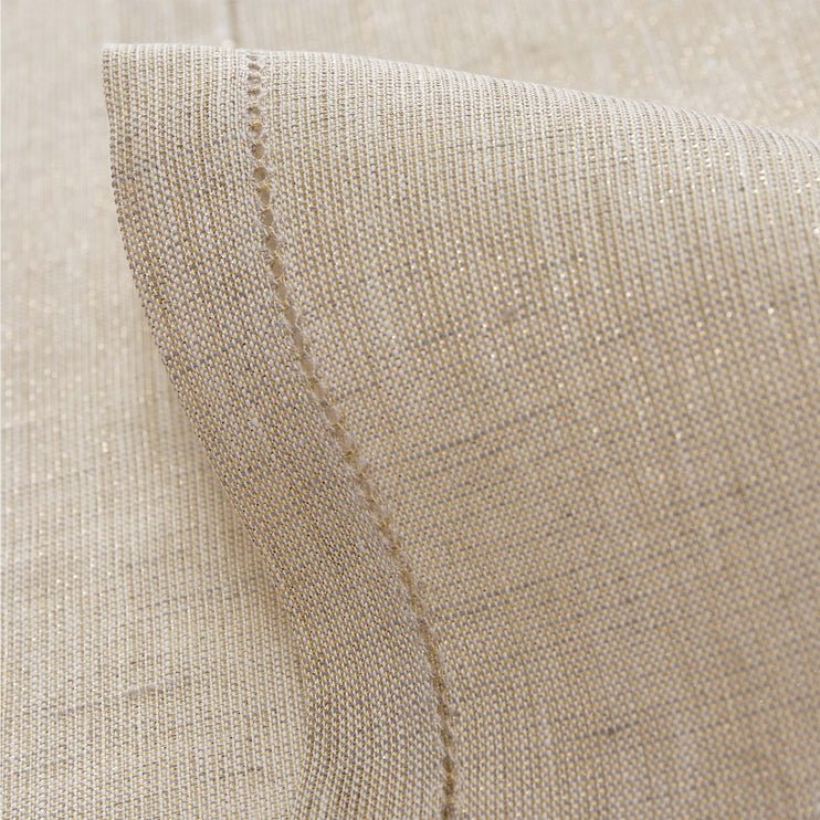 Serviette Cavaillon, Gold & Natur, 87% Leinen & 13% Lurex | URBANARA Weihnachtsdekoration