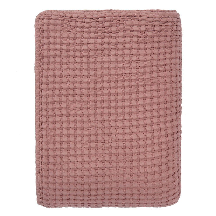 Tagesdecke Veiros, Altrosa, 100% Baumwolle