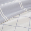 Bettdeckenbezug Brelade, Hellgrau & Creme, 100% Baumwolle | Hochwertige Wohnaccessoires