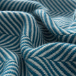 Decke Salla, Petrol & Minzgrün, 100% Schurwolle | URBANARA Wolldecken