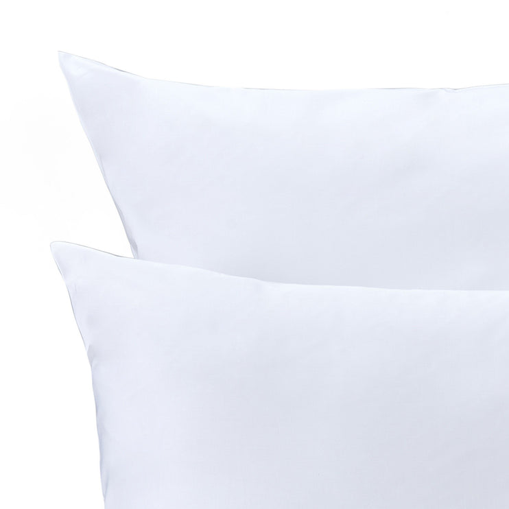 Kissenbezug Millau, Weiß, 100% Baumwolle | URBANARA Satin-Bettwäsche