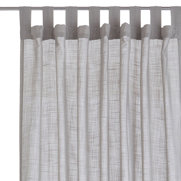 Vorhang Helan, Hellgrau, 50% Baumwolle & 50% Polyester | URBANARA Vorhänge & Gardinen