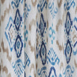 Vorhang Suide, Naturweiß & Dunkelblau & Jeansblau, 65% Leinen & 35% Polyester | Hochwertige Wohnaccessoires
