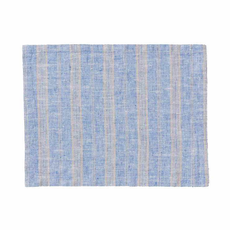 Tischdecke Lusis in Hellblau & Natur aus 100% Leinen | Entdecken Sie unsere schönsten Wohnaccessoires