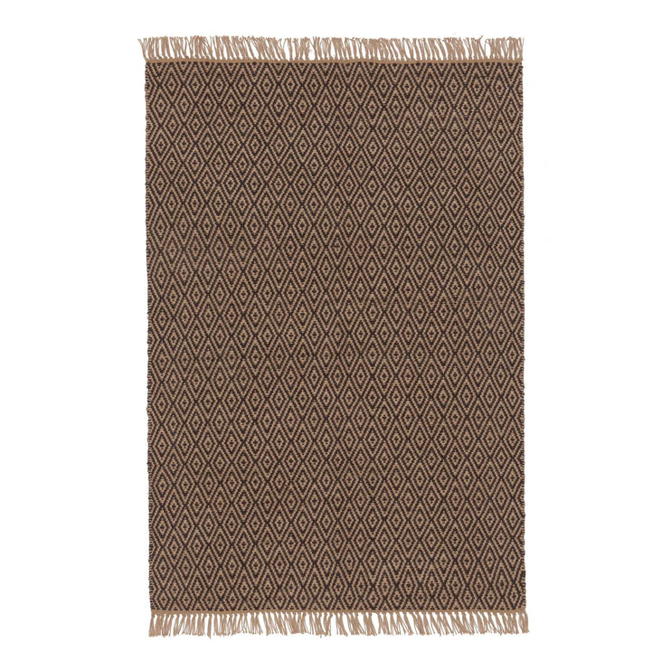 Teppich Dasheri, Anthrazit & Natur, 100% Jute | URBANARA Juteteppiche