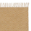 Läufer Dasheri Senfgelb & Creme, 100% Jute