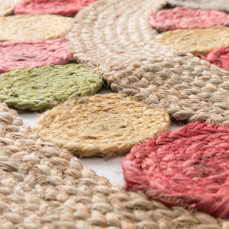Teppich Asele, Natur & Mehrfarbig, 100% Jute | Hochwertige Wohnaccessoires