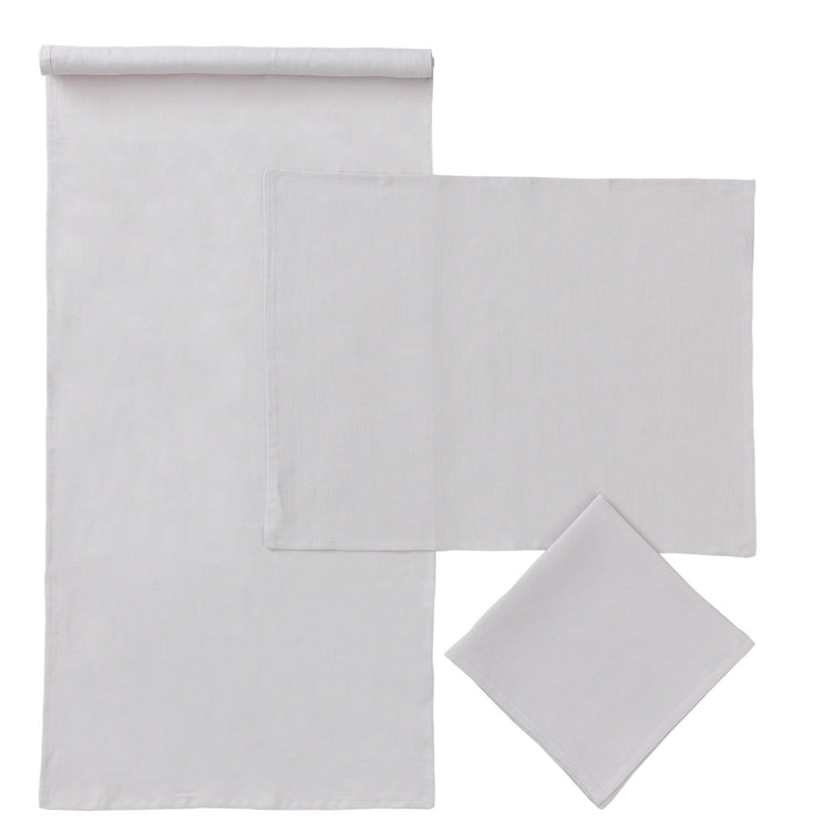 Serviette Teis, Hellgrau, 100% Leinen | URBANARA Servietten