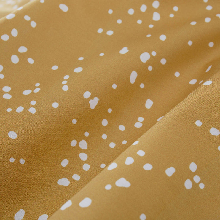 Bettdeckenbezug Connemara, Senfgelb & Weiß, 100% Baumwolle | Hochwertige Wohnaccessoires