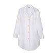 Nachthemd Alva Weiß & Rosa, 100% Bio-Baumwolle