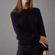 Pullover Nora, Mitternachtsblau, 50% Kaschmirwolle & 50% Wolle | URBANARA Loungewear