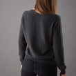 Strickjacke Nora, Anthrazit, 50% Kaschmirwolle & 50% Wolle | Hochwertige Wohnaccessoires
