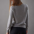 Strickjacke Nora, Hellgrau, 50% Kaschmirwolle & 50% Wolle | Hochwertige Wohnaccessoires