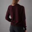 Strickjacke Nora, Weinrot, 50% Kaschmirwolle & 50% Wolle | URBANARA Loungewear