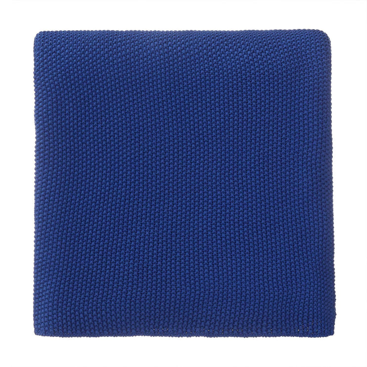 Decke Antua, Ultramarinblau, 100% Baumwolle