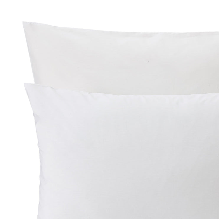 Bettdeckenbezug Aliseda, Weiß, 100% gekämmte Baumwolle | URBANARA Perkal-Bettwäsche