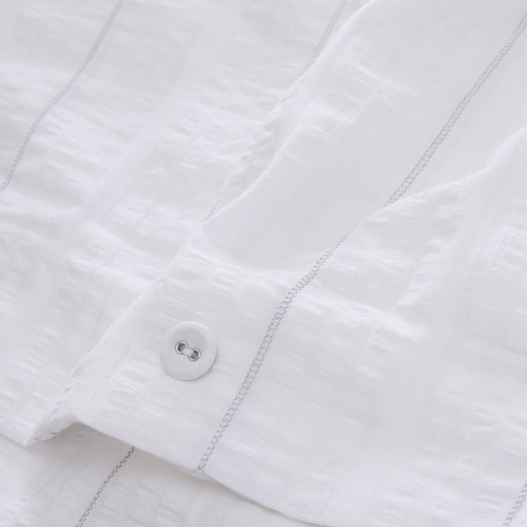 Kissenbezug Altura in Weiß & Silber aus 100% Baumwolle | Entdecken Sie unsere schönsten Wohnaccessoires