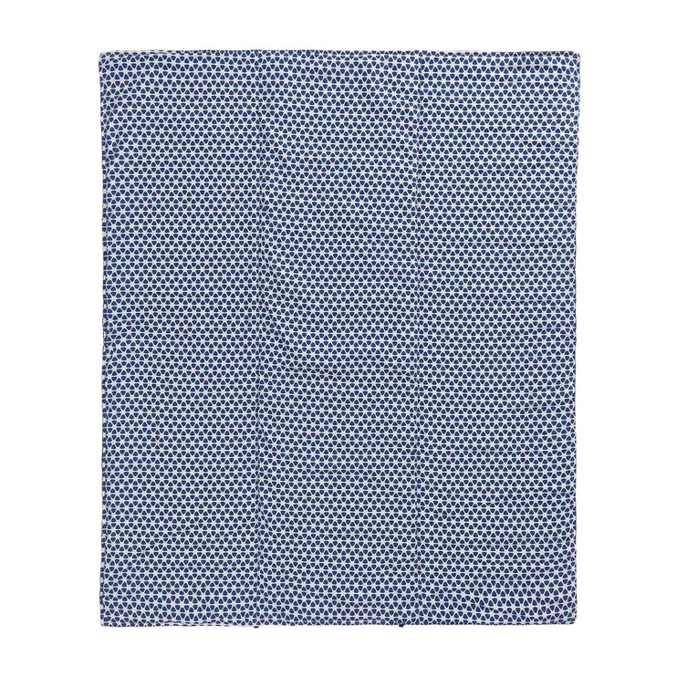 Picknickdecke Saldanha Ultramarinblau & Natur, 75% Baumwolle & 25% Leinen & 100% Nylon | Hochwertige Wohnaccessoires