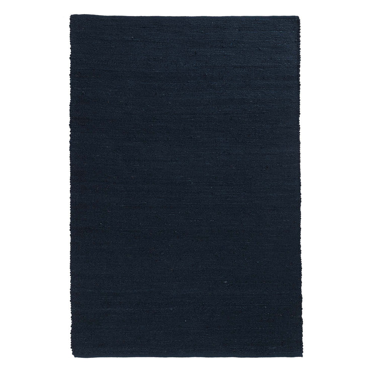 Teppich Gorbio, Blau, 90% Jute & 10% Baumwolle | URBANARA Juteteppiche