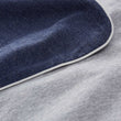 Bettdeckenbezug Coria, Dunkelblau-Melange & Grau-Melange & Grau, 100% Baumwolle | Hochwertige Wohnaccessoires