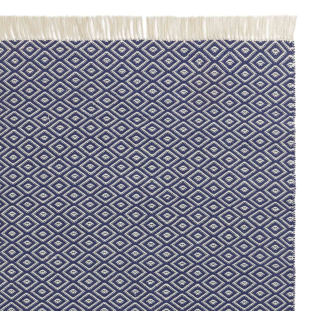 Teppich Barotain Ultramarinblau & Weiß | Schöne Ideen für Ihr Zuhause | URBANARA