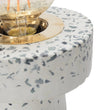 Tischlampe Udupi, Weiß, 100% Terrazzo & 100% Messing | Hochwertige Wohnaccessoires