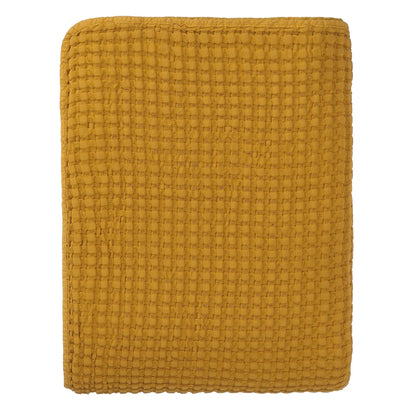 Tagesdecke Veiros, Senfgelb, 100% Baumwolle