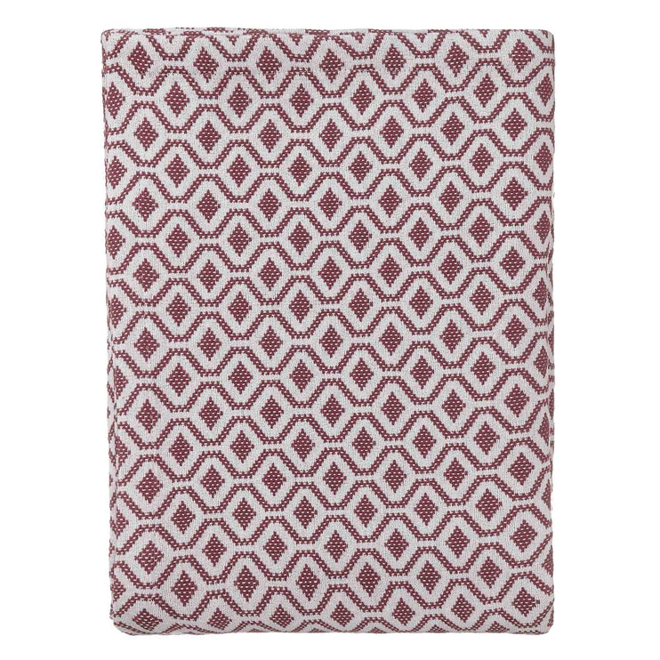 Tagesdecke Viana, Himbeerrosé & Weiß, 100% Baumwolle