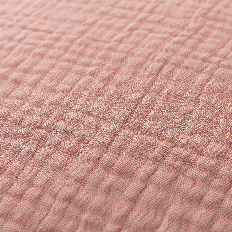 Decke Couco in Rouge & Natur aus 100% Baumwolle | Entdecken Sie unsere schönsten Wohnaccessoires