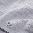 Seersucker-Bettwäsche Altura Silbergrau & Silber, 100% Baumwolle | URBANARA Seersucker-Bettwäsche