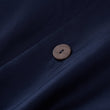 Satin-Bettwäsche Millau Dunkelblau, 100% gekämmte und merzerisierte Baumwolle | URBANARA Satin-Bettwäsche