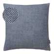 Kissenhülle Alanga, Jeansblau & Eierschale, 100% Baby Alpakawolle