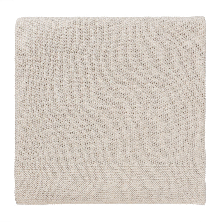 Decke aus recyceltem Material Amaro Eierschale-Melange, 100% Reycelte Fasern
