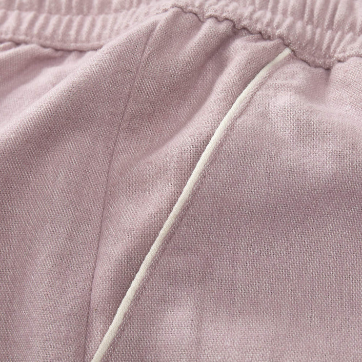 Pyjama Arove, Helles Mauve & Naturweiß, 100% Bio-Baumwolle | URBANARA Nachtwäsche