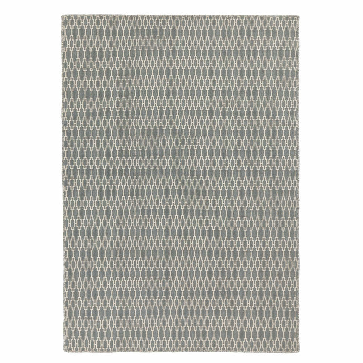 Teppich Badela, Helles Graugrün & Elfenbein, 100% Wolle | URBANARA Wollteppiche