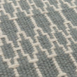Teppich Badela, Helles Graugrün & Elfenbein, 100% Wolle | Hochwertige Wohnaccessoires