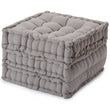 Pouf Bakoda Hellgrau, 100% Baumwolle